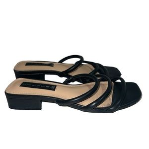 Steven By Steve Madden Slide on Hades Sandals Black Block Heel
